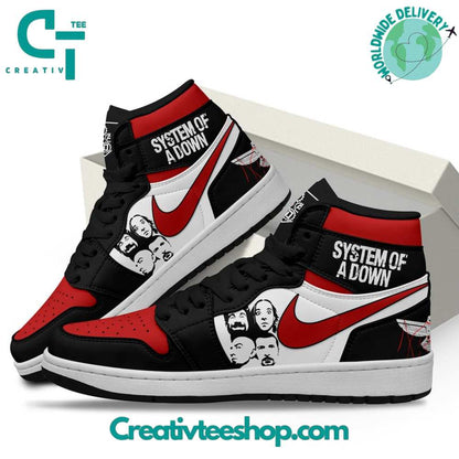 Footwearstorm System Of A Down  AJ1 High Sneakers Shoes For Men And Women 1