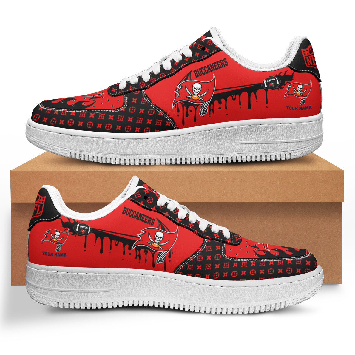 Footwearstorm Tampa Bay Buccaneers NFL Air Low-Top Sneakers Shoes For Men And Women 1205813