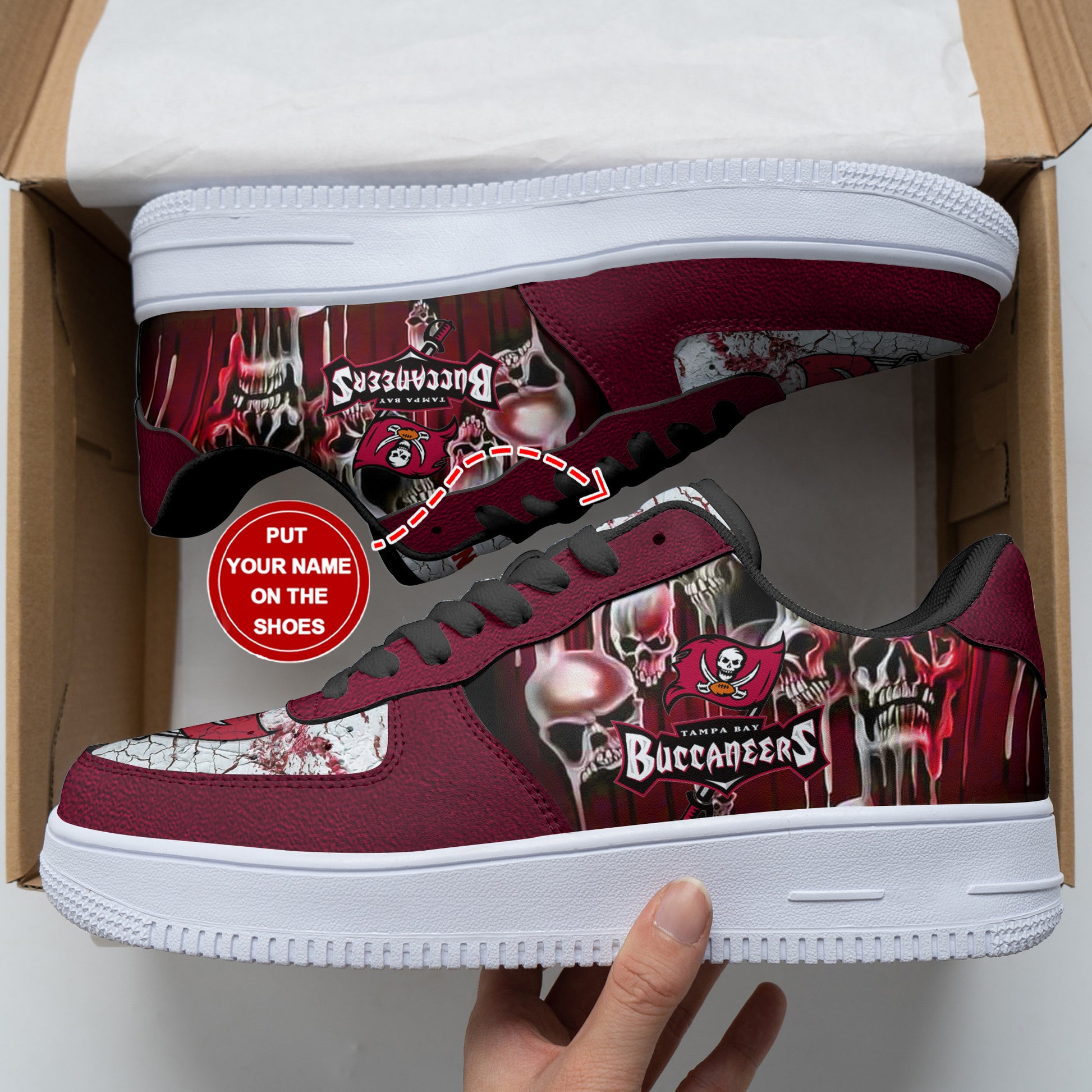 Footwearstorm Tampa Bay Buccaneers NFL Air Low-Top Sneakers Shoes For Men And Women 1205817