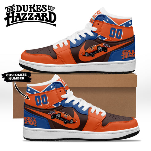 Footwearstorm The Dukes of Hazzard AJ1 High Sneakers Shoes For Men And Women 1