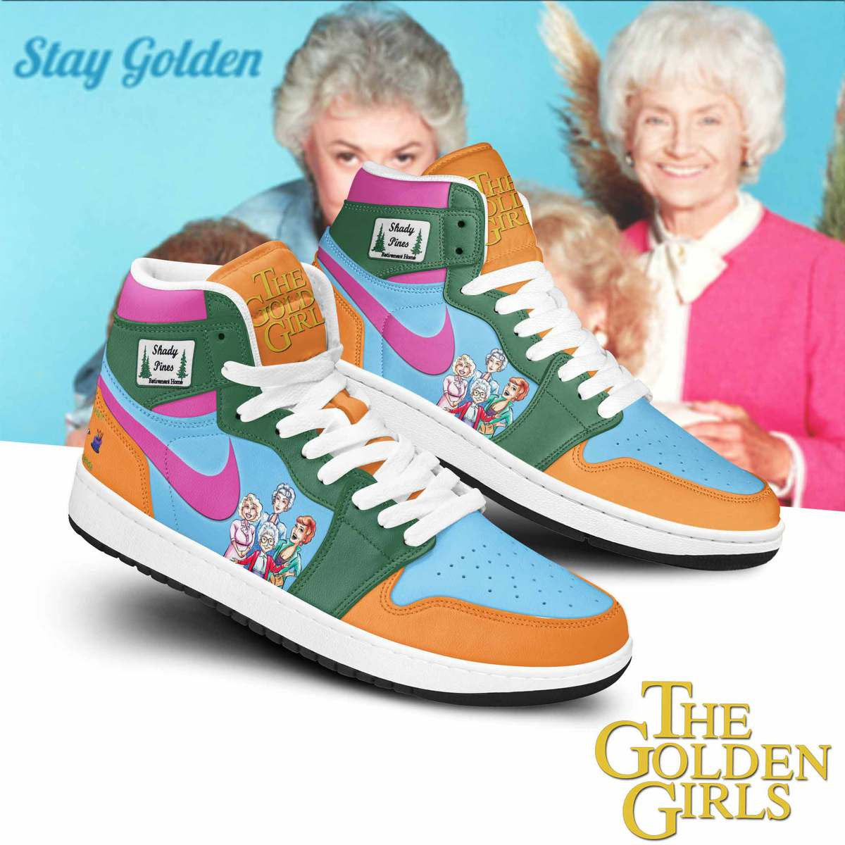 Footwearstorm The Golden Girls AJ1 High Sneakers Shoes For Men And Women 1