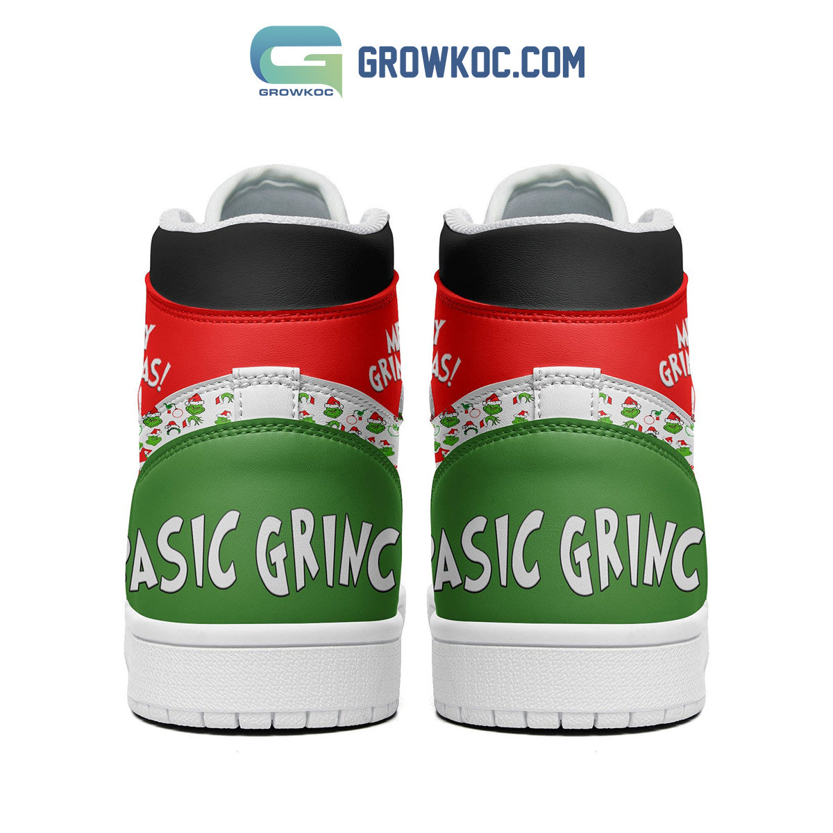 Footwearstorm The Grinch AJ1 High Sneakers Shoes For Men And Women 2