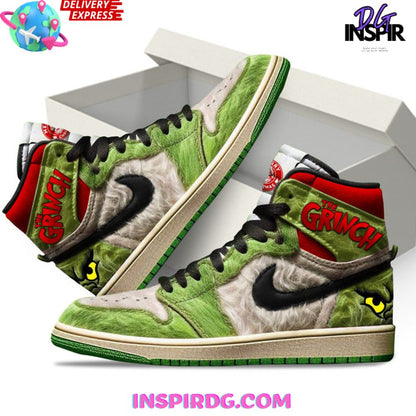 Footwearstorm The Grinch AJ1 High Sneakers Shoes For Men And Women 1