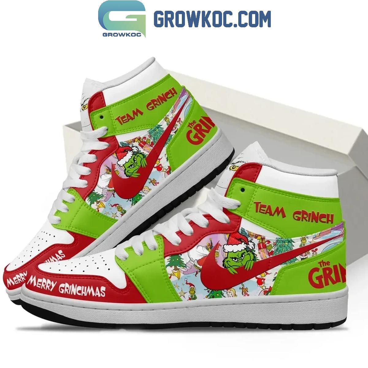 Footwearstorm The Grinch AJ1 High Sneakers Shoes For Men And Women 3