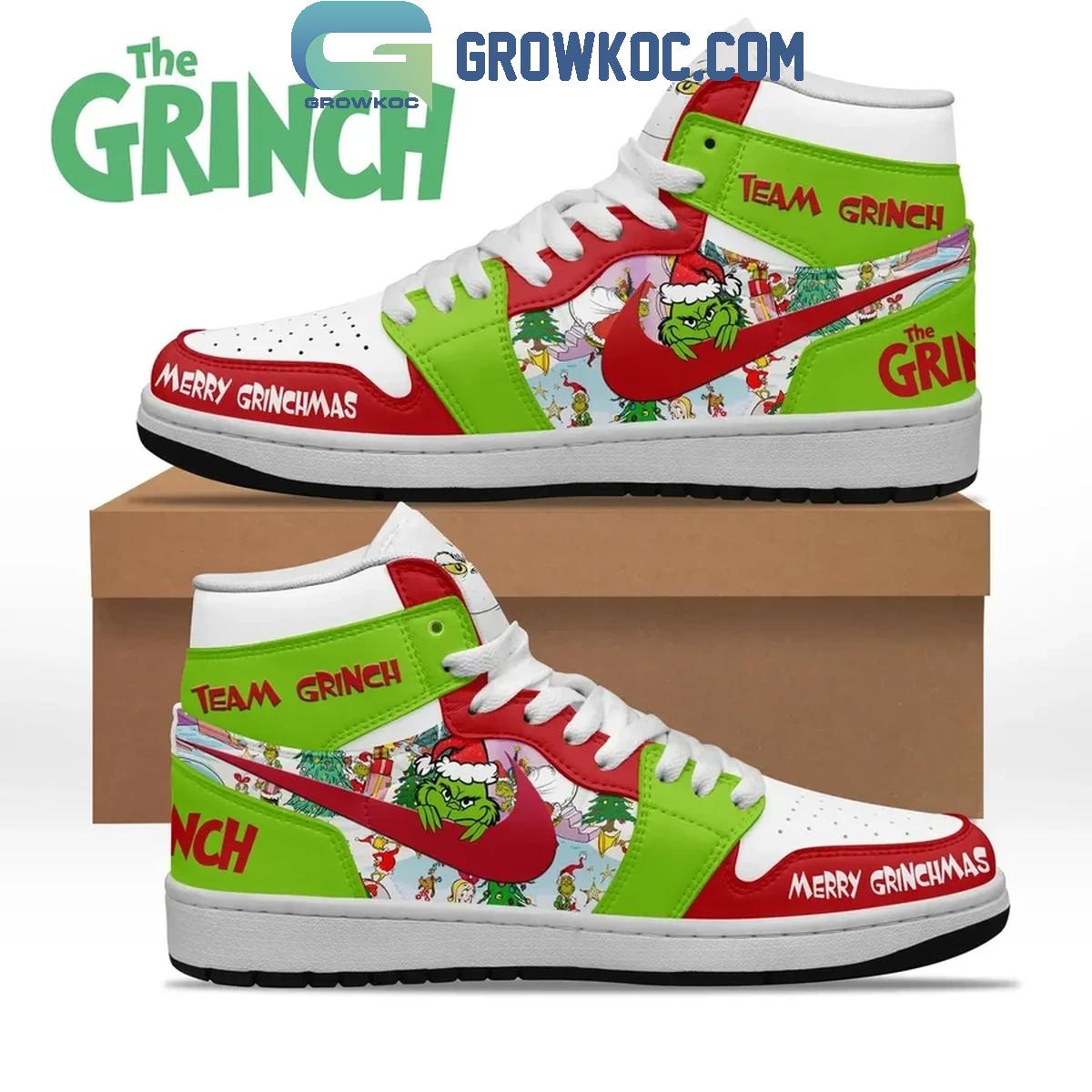 Footwearstorm The Grinch AJ1 High Sneakers Shoes For Men And Women 3