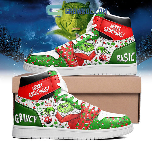 Footwearstorm The Grinch AJ1 High Sneakers Shoes For Men And Women 2