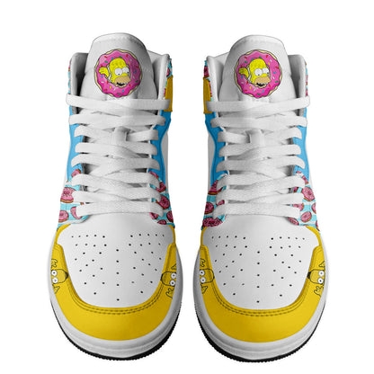 Footwearstorm The Simpsons AJ1 High Sneakers Shoes For Men And Women 2