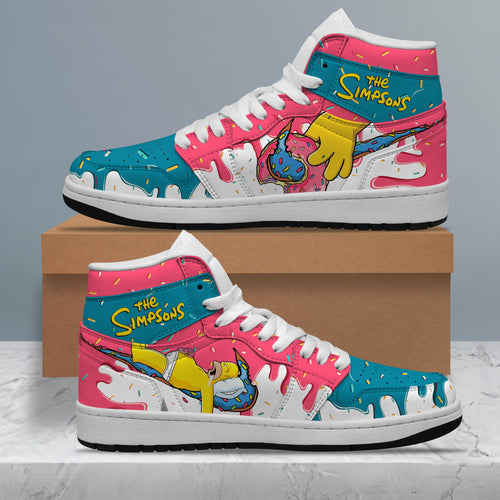 Footwearstorm The Simpsons AJ1 High Sneakers Shoes For Men And Women 1