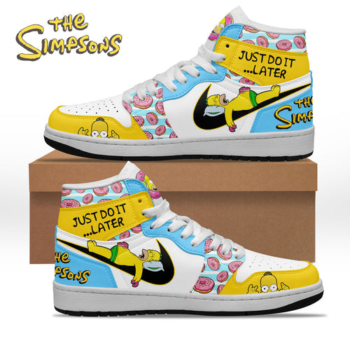 Footwearstorm The Simpsons AJ1 High Sneakers Shoes For Men And Women 2