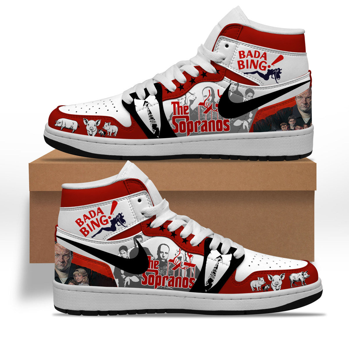 Footwearstorm The Sopranos AJ1 High Sneakers Shoes For Men And Women 1