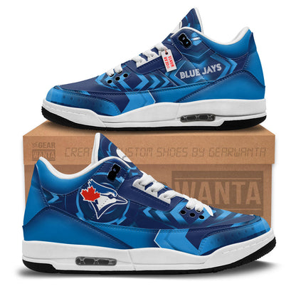 Footwearstorm Toronto Blue Jays AJ3 Sneakers Shoes For Men And Women