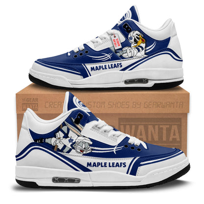 Footwearstorm Toronto Maple Leafs AJ3 Sneakers Shoes For Men And Women
