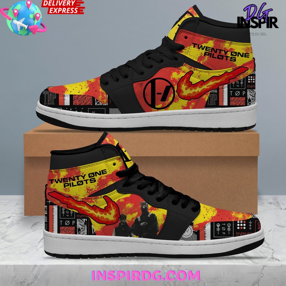 Footwearstorm Twenty One Pilots AJ1 High Sneakers Shoes For Men And Women 2