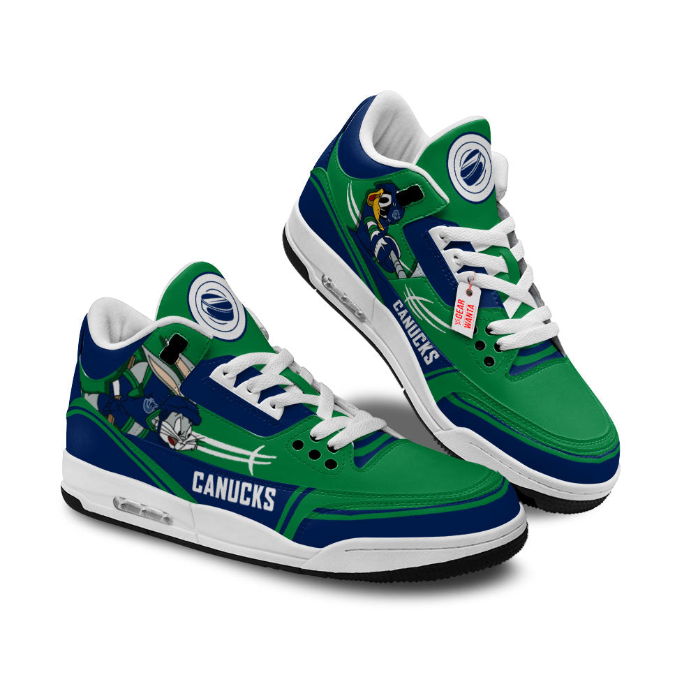Footwearstorm Vancouver Canucks AJ3 Sneakers Shoes For Men And Women