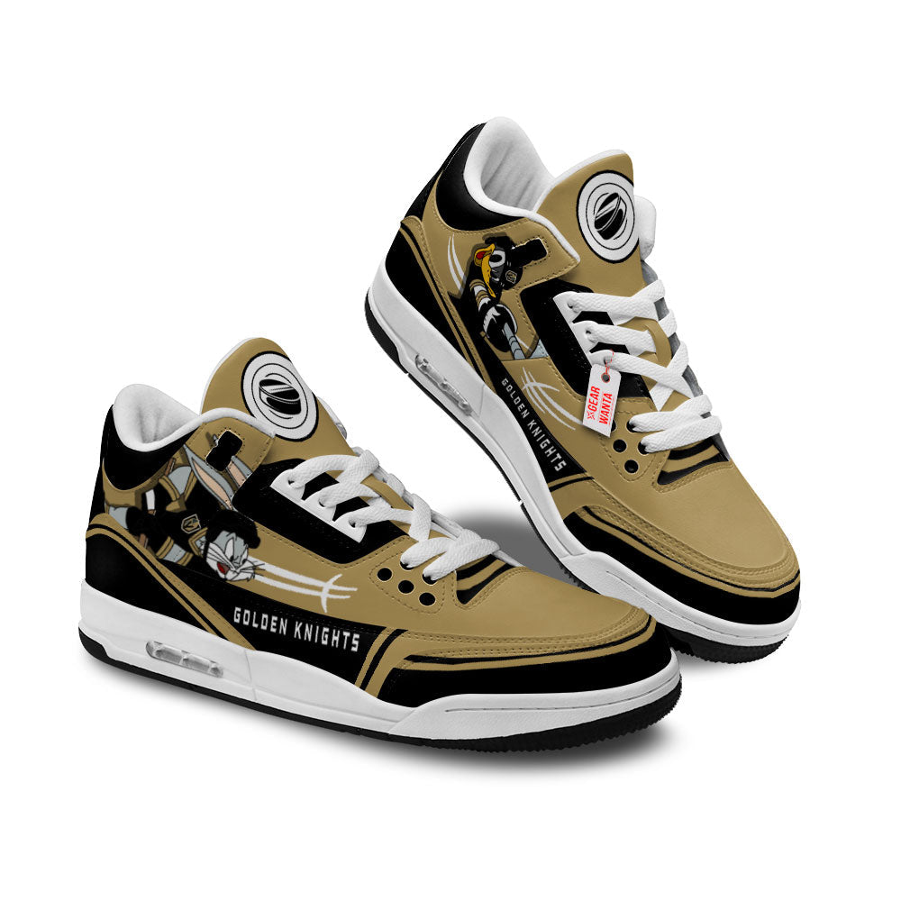 Footwearstorm Vegas Golden Knights AJ3 Sneakers Shoes For Men And Women