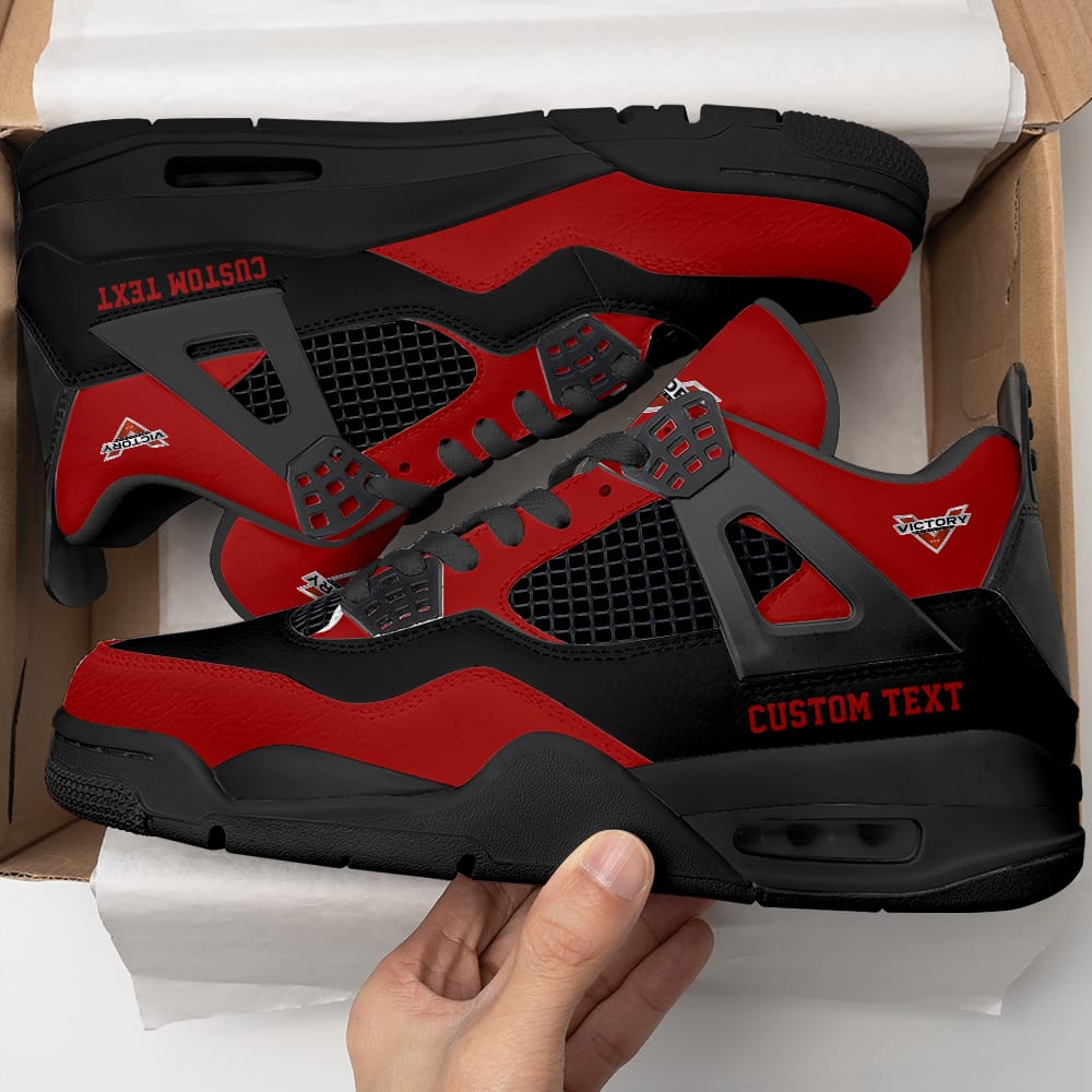 Footwearstorm Victory Motorcycles AJ4 Sneakers Shoes For Men And Women