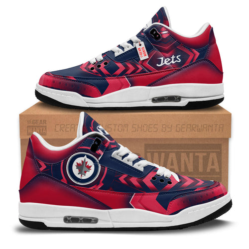 Footwearstorm Winnipeg Jets AJ3 Sneakers Shoes For Men And Women