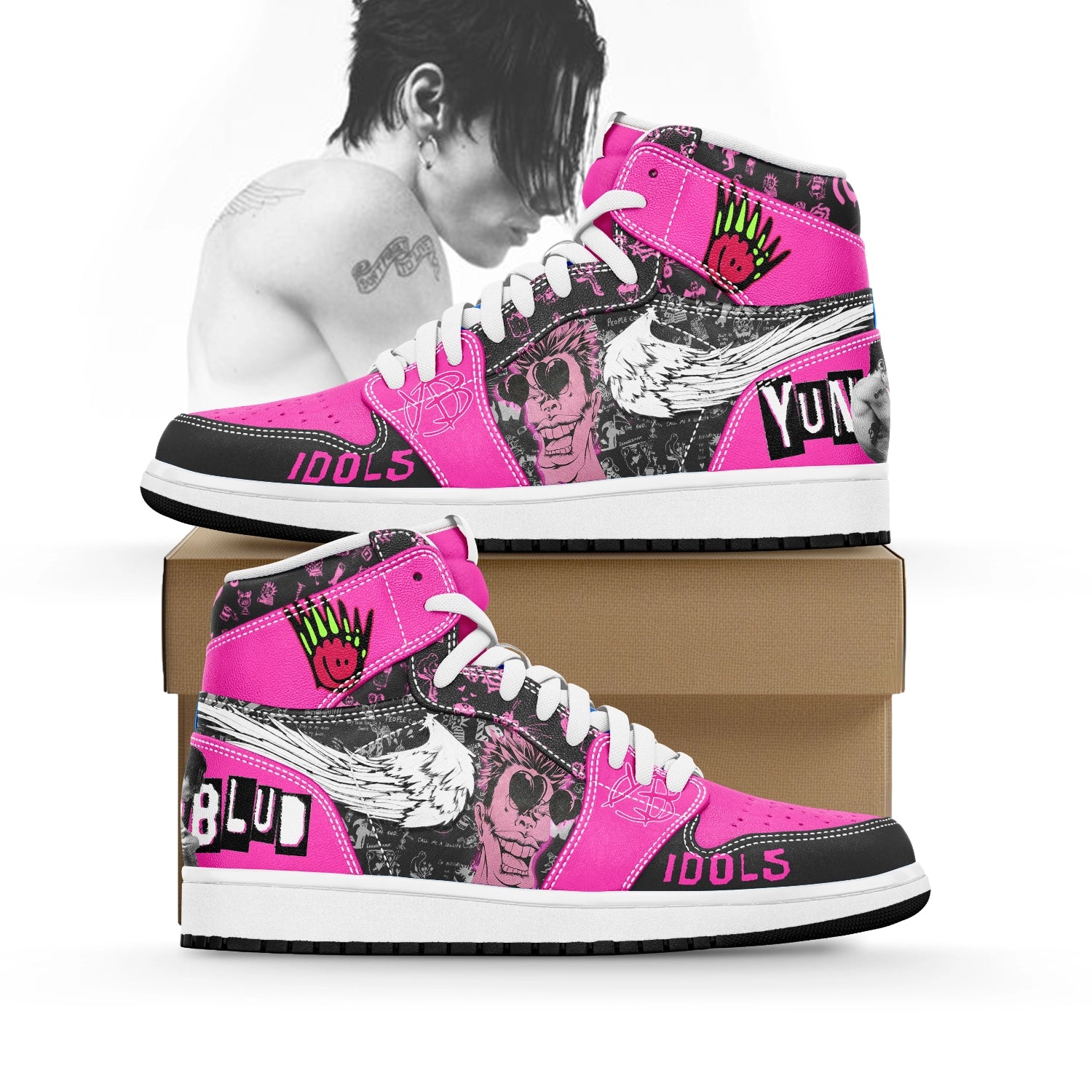 Footwearstorm Yungblud AJ1 High Sneakers Shoes For Men And Women 1