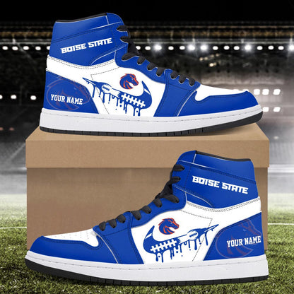 Footwearstorm Boise State Broncos AJ1 High Sneakers Shoes For Men And Women 3009265
