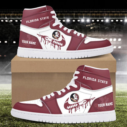 Footwearstorm Florida State Seminoles AJ1 High Sneakers Shoes For Men And Women 3009244