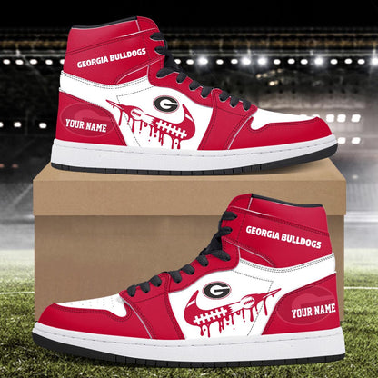 Footwearstorm Georgia Bulldogs AJ1 High Sneakers Shoes For Men And Women 3009258