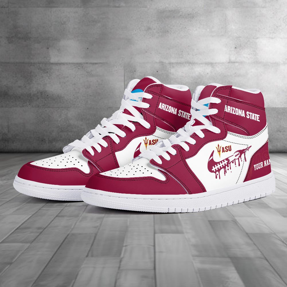 Footwearstorm Arizona State Sun Devils AJ1 High Sneakers Shoes For Men And Women 3009250