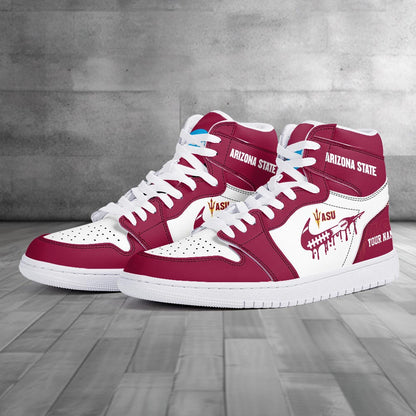 Footwearstorm Arizona State Sun Devils AJ1 High Sneakers Shoes For Men And Women 3009250