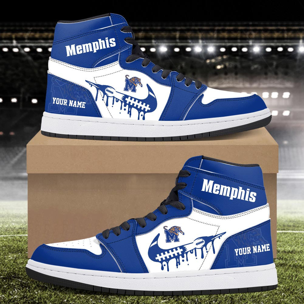 Footwearstorm Memphis Tigers AJ1 High Sneakers Shoes For Men And Women 3009247