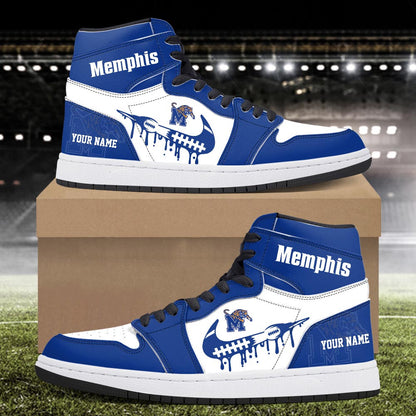 Footwearstorm Memphis Tigers AJ1 High Sneakers Shoes For Men And Women 3009247