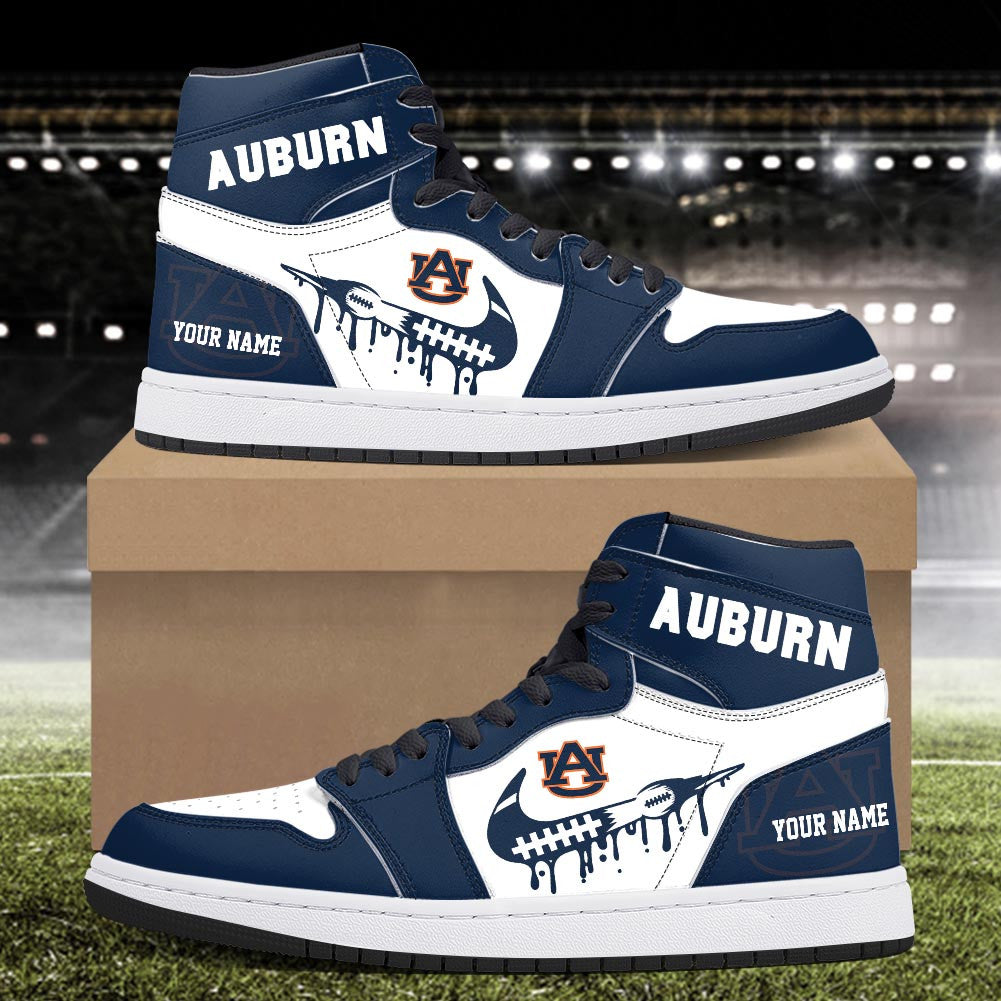 Footwearstorm Auburn Tigers AJ1 High Sneakers Shoes For Men And Women 3009262