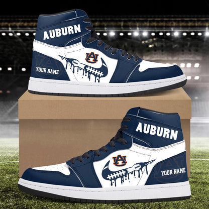 Footwearstorm Auburn Tigers AJ1 High Sneakers Shoes For Men And Women 3009262