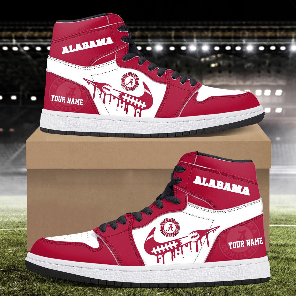 Footwearstorm Alabama Crimson Tide AJ1 High Sneakers Shoes For Men And Women 3009245