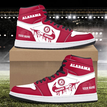 Footwearstorm Alabama Crimson Tide AJ1 High Sneakers Shoes For Men And Women 3009245