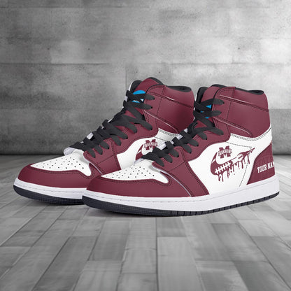 Footwearstorm Mississippi State Bulldogs AJ1 High Sneakers Shoes For Men And Women 3009227