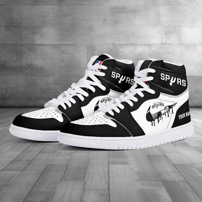 Footwearstorm San Antonio Spurs AJ1 High Sneakers Shoes For Men And Women 30096