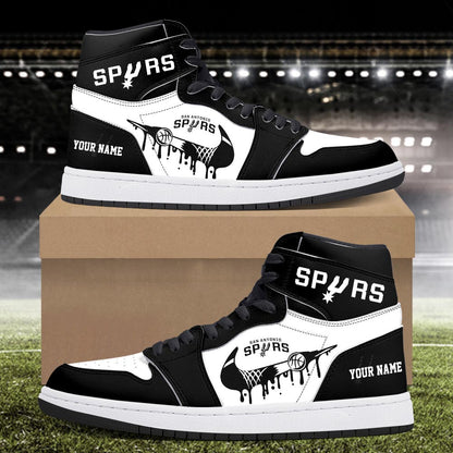Footwearstorm San Antonio Spurs AJ1 High Sneakers Shoes For Men And Women 30096