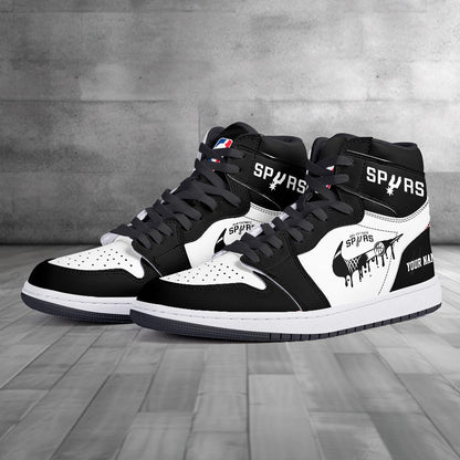Footwearstorm San Antonio Spurs AJ1 High Sneakers Shoes For Men And Women 30096