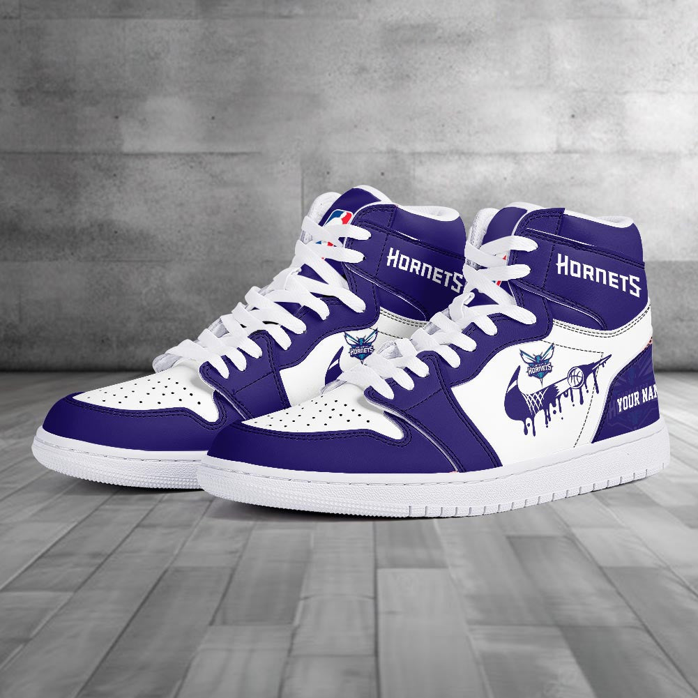 Footwearstorm Charlotte Hornets AJ1 High Sneakers Shoes For Men And Women 300910