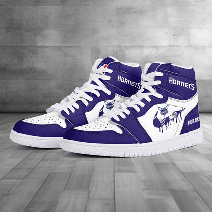 Footwearstorm Charlotte Hornets AJ1 High Sneakers Shoes For Men And Women 300910