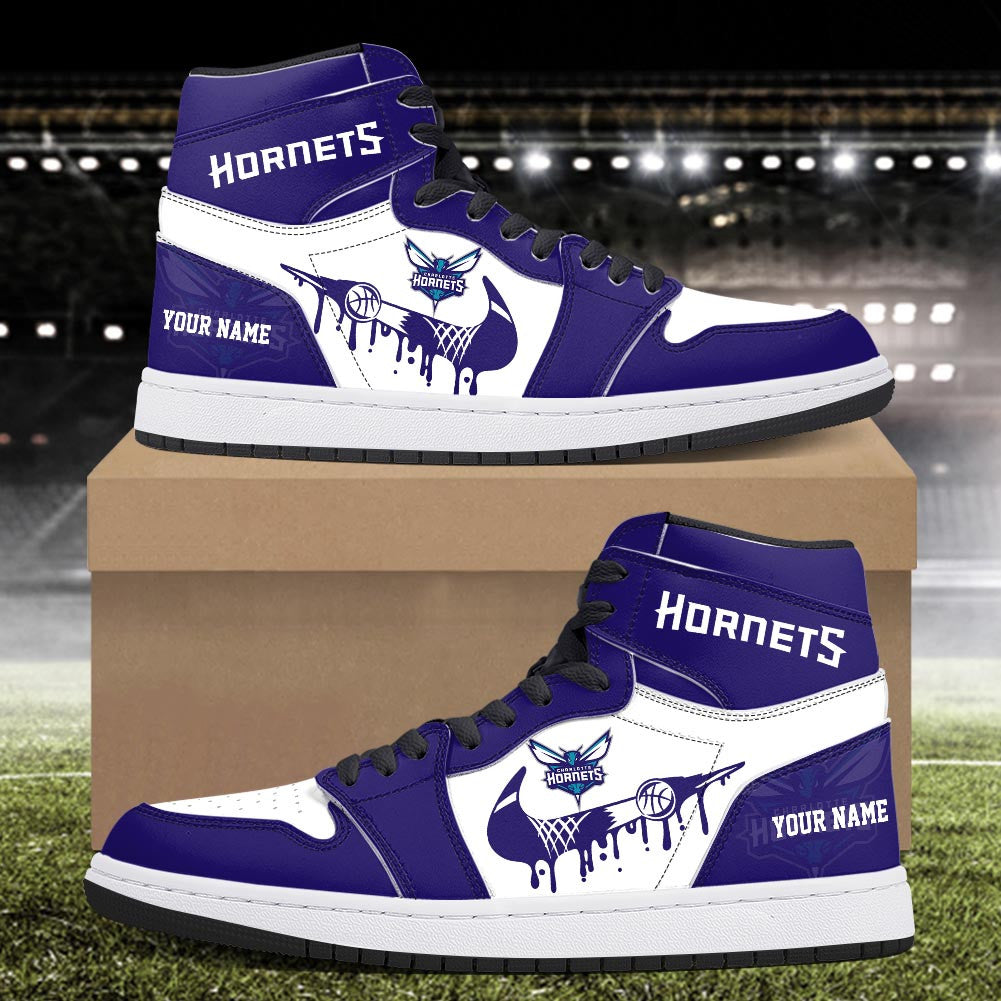 Footwearstorm Charlotte Hornets AJ1 High Sneakers Shoes For Men And Women 300910