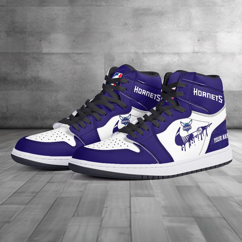 Footwearstorm Charlotte Hornets AJ1 High Sneakers Shoes For Men And Women 300910