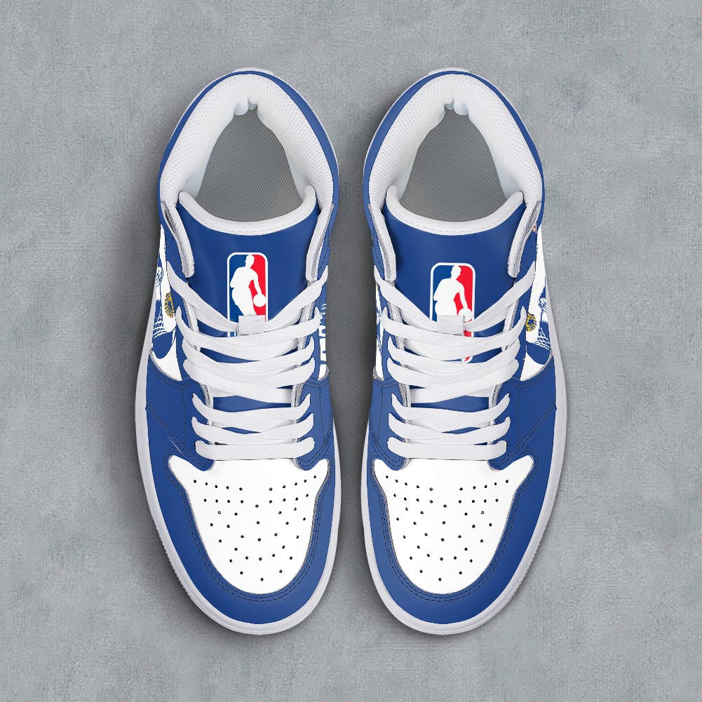 Footwearstorm Golden State Warriors AJ1 High Sneakers Shoes For Men And Women 30094