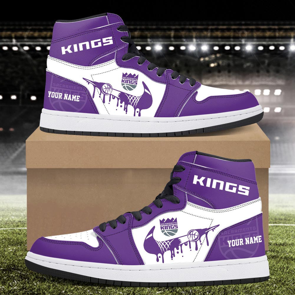 Footwearstorm Sacramento Kings AJ1 High Sneakers Shoes For Men And Women 30091