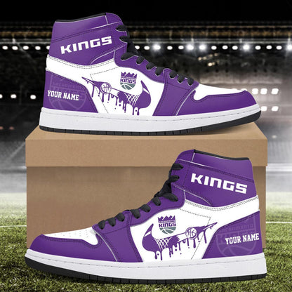 Footwearstorm Sacramento Kings AJ1 High Sneakers Shoes For Men And Women 30091