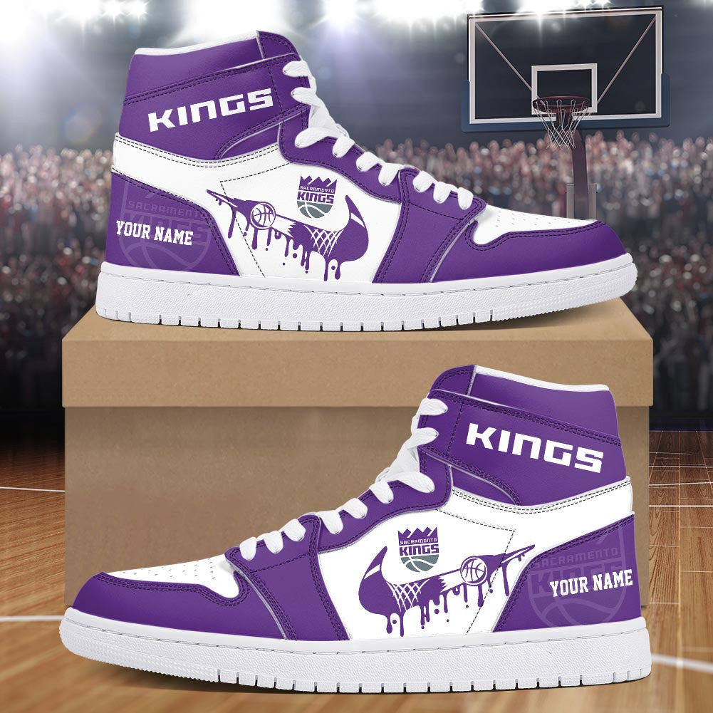 Footwearstorm Sacramento Kings AJ1 High Sneakers Shoes For Men And Women 30091