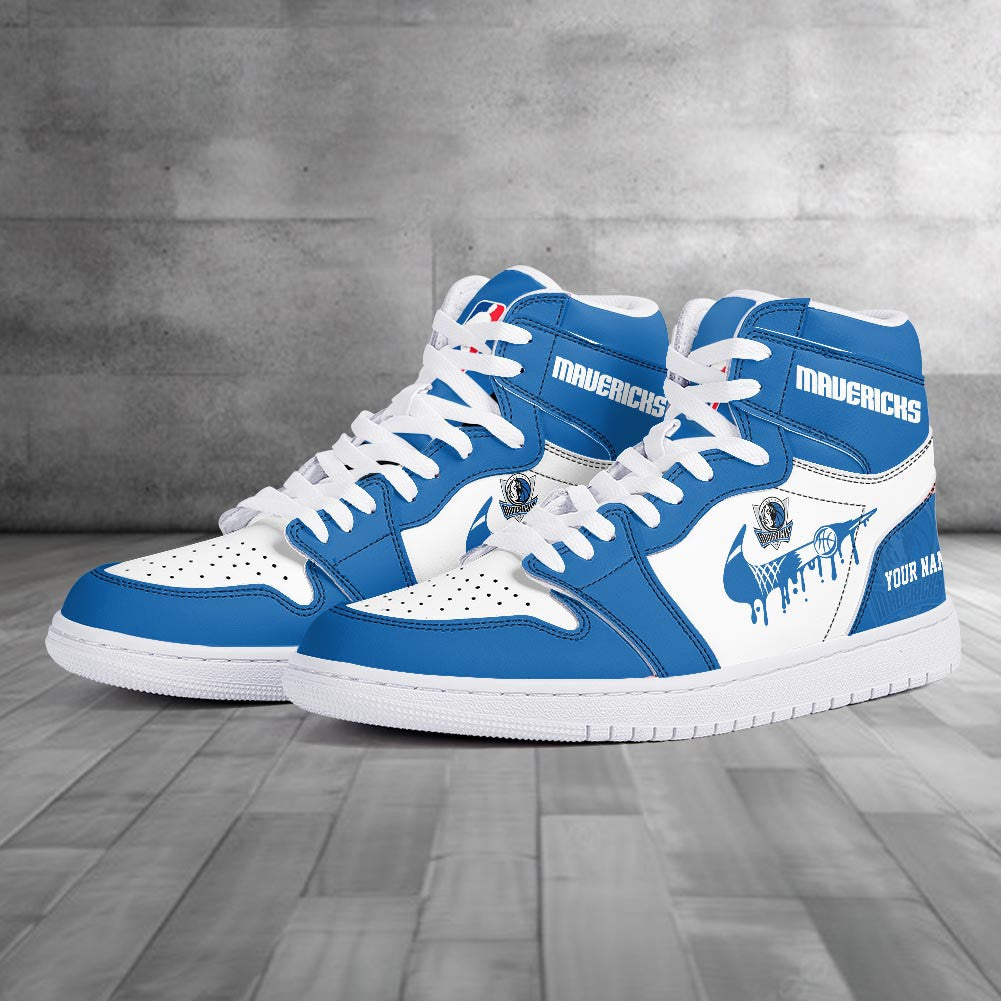 Footwearstorm Dallas Mavericks AJ1 High Sneakers Shoes For Men And Women 300930