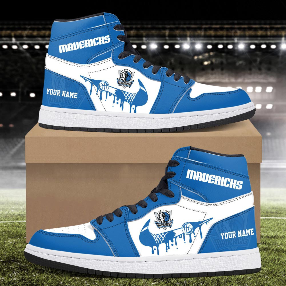 Footwearstorm Dallas Mavericks AJ1 High Sneakers Shoes For Men And Women 300930