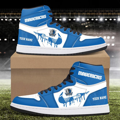 Footwearstorm Dallas Mavericks AJ1 High Sneakers Shoes For Men And Women 300930