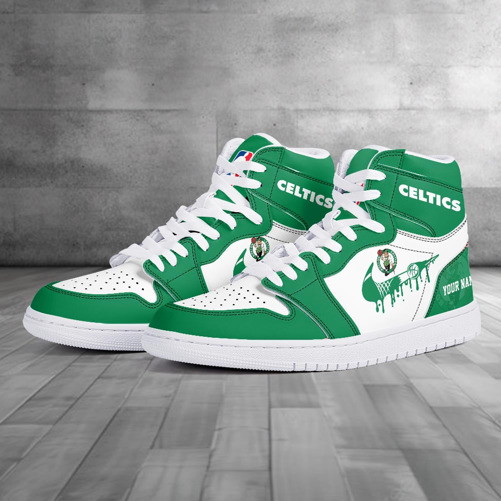 Footwearstorm Boston Celtics AJ1 High Sneakers Shoes For Men And Women 300927