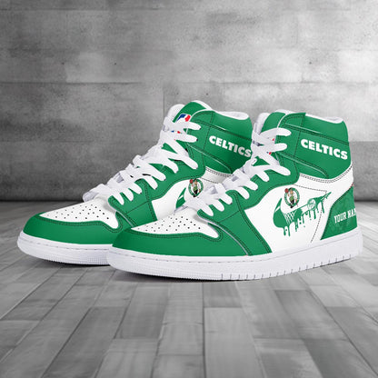 Footwearstorm Boston Celtics AJ1 High Sneakers Shoes For Men And Women 300927